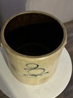 Stoneware crock with cobalt blue '2' decoration by Red Wing Pottery — photo 3
