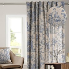 Curtains for Living Room 100 50"W x 108"L Pack of 1 001 - the Miller - Blue