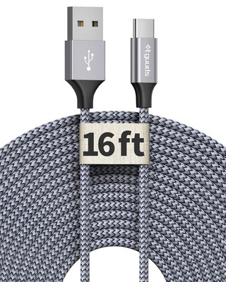 etguuds 16ft Extra Long USB C Cable USB-A 2.0 to USB-C Cable Fast Charging Type