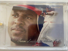 1997 Fleer #5 Albert Belle Team Leaders HELMET TIP SP VARIATION