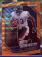 2025 PANINI PRIZM BLACK DEVIN HESTER BEARS #21 Orange Wave /60 Chicago Bears HOF