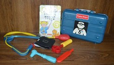 Fisher Price Doctor Kit Medical Play Toy 2000 Blue Case Preschool