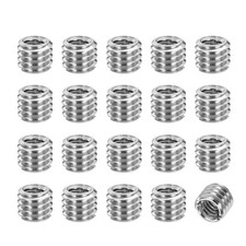 20pcs 1/4" to 3/8" Male Threaded Tripod Screw Adapter 5mm Silver