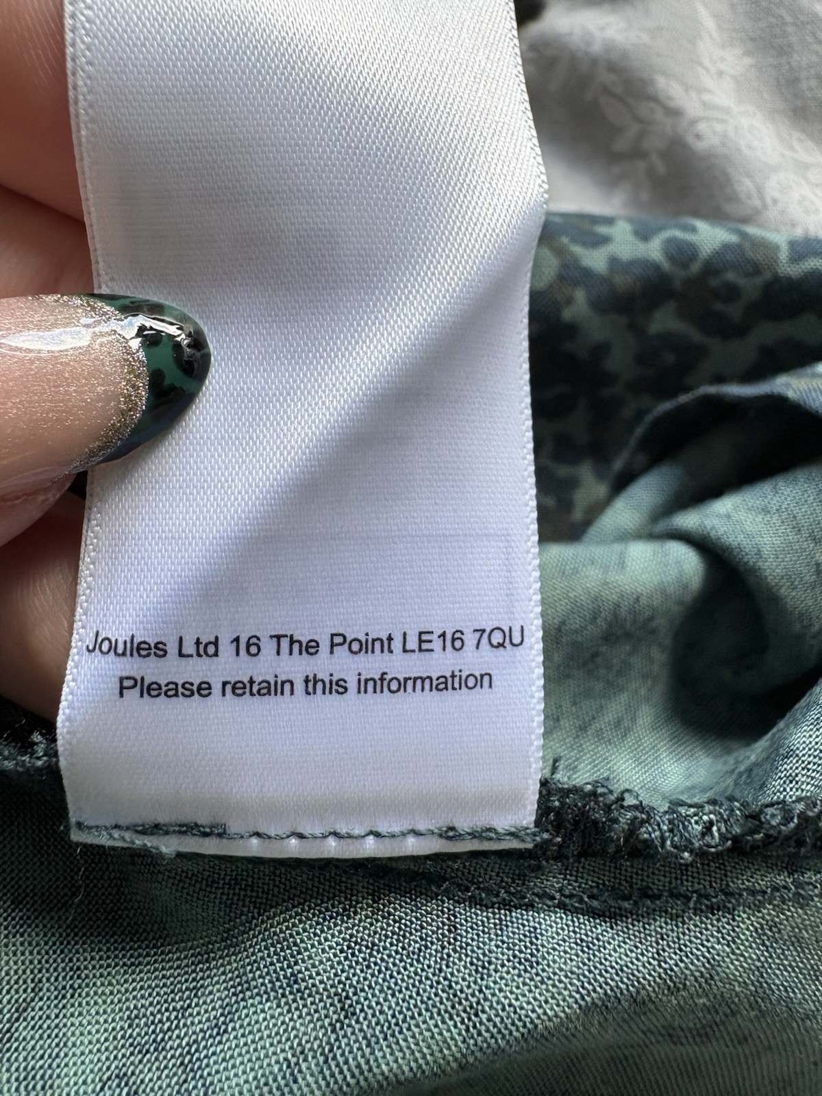 Joules Green Leopard Print Midi Dress Size 16 Drawstring Long Sleeve Pockets image 10
