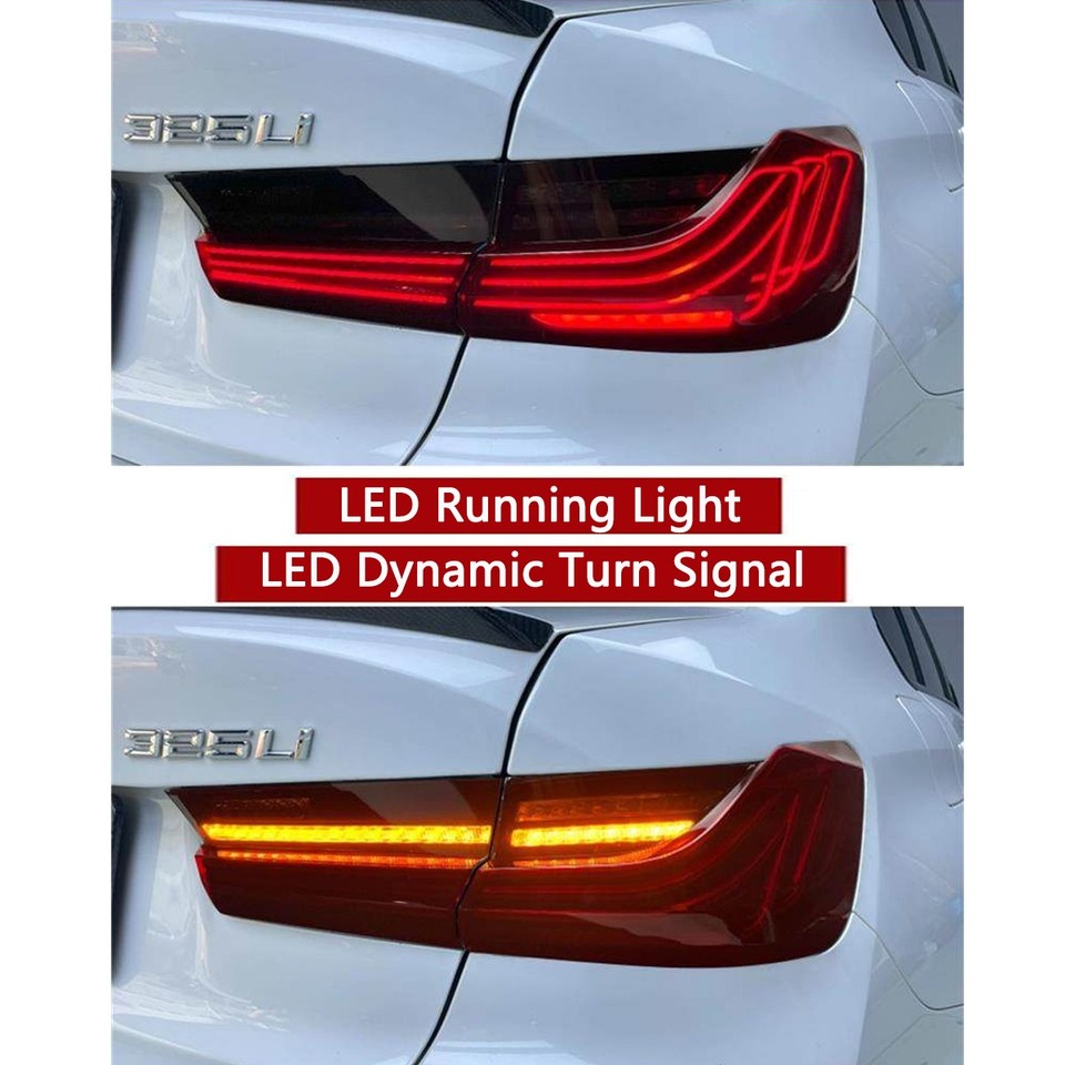 Red FULL LED Tail Lights CSL 3D Rear Lamps For BMW M3 G20 G80 2019–25 ...