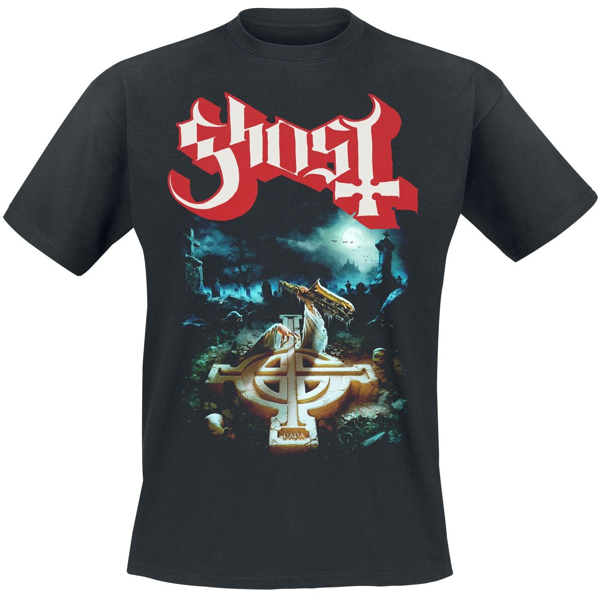 Ghost T-Shirt Herren Rite Here With Title Back schwarz
