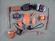 VINTAGE JOHNNY WEST COWBOY ACTION FIGURE ACCESSORIES  LOT 4  MARX