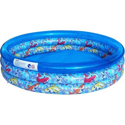 Kinder Aufblasbar 3 Ringe 165cm Planschbecken Garten Pool Kind Badespaß Outdoor 