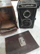 Vintage Untested Voigtlander 30s? Camera W/ Case Untested READ For Parts