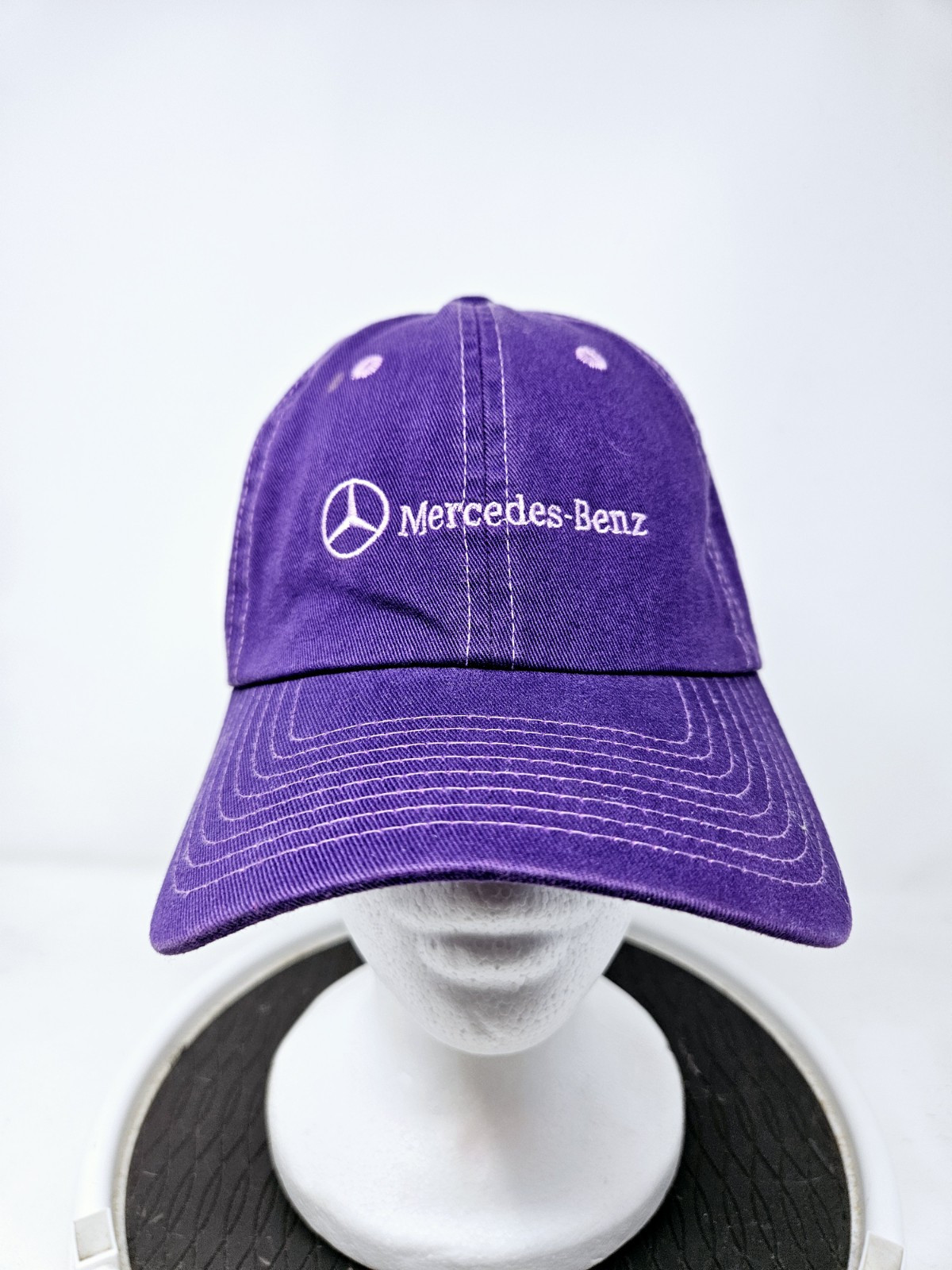 Vintage Mercedes-Benz Purple 90s Adjustable Hat Cars Designer Used FAST SHIPPING