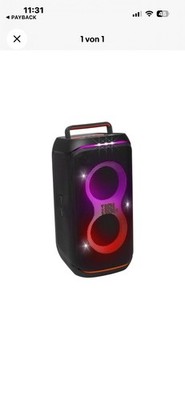 JBL PartyBox Club 120 Tragbarer Bluetooth Lautsprecher Box Schwarz Sound System