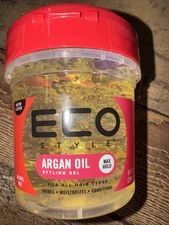 Argan Oil ECO Style Professional Styling Gel, Alcohol Free, 8 Fluid Ounce