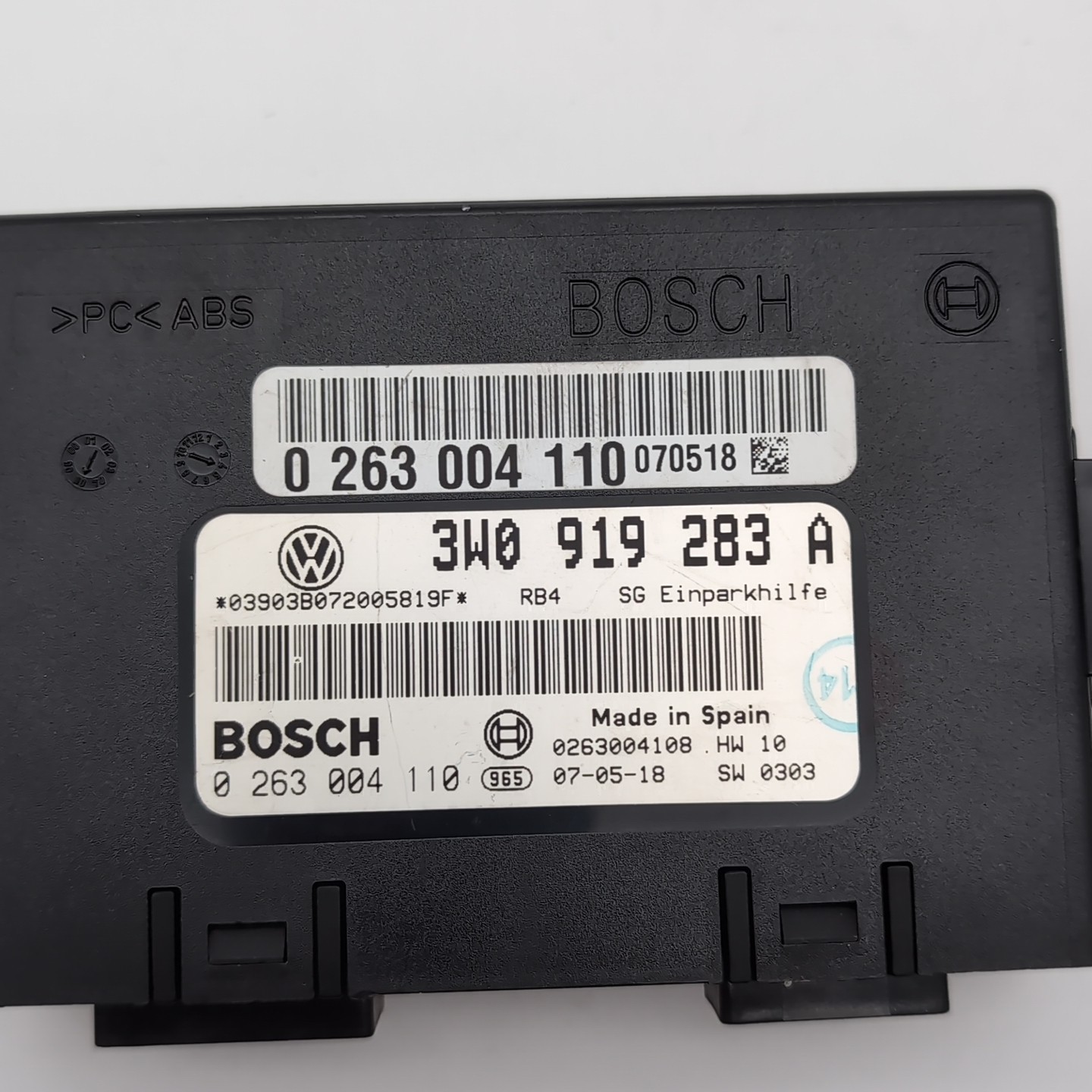 Bentley Continental GT 2006-2012 Parking assist module P/N 3W0919283A