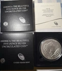 2015-P 5 oz Burnished ATB Homestead Silver Coin (Box, CoA)