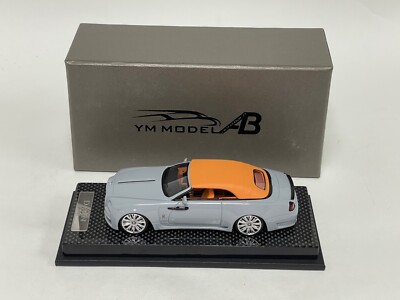 1/43 AB Models Rolls Royce Dawn Convertible Novitec Grey / Orange
