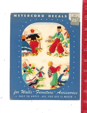 Vintage Meyercord decorator water decal 787a