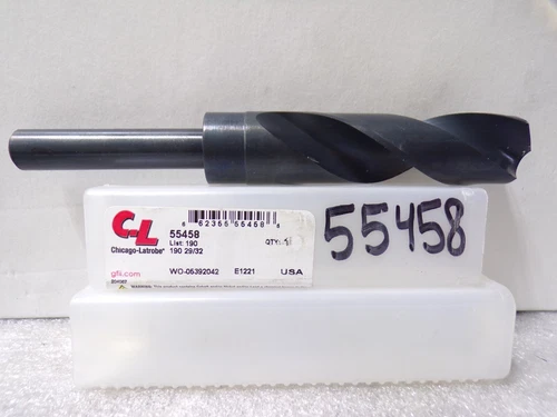 Chicago-Latrobe 55458 190 29/32 in Reduced Shank Drill 