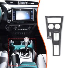 Cubierta de ajuste de cambio de marchas de consola central de fibra de carbono LHD para Toyota Hilux 2016-2023