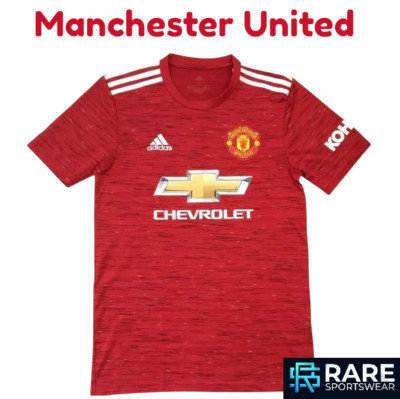 MANCHESTER UTD 2020 FOOTBALL HOME SHIRT SMALL  ADIDAS (MINT) ADULT CODE GC7958