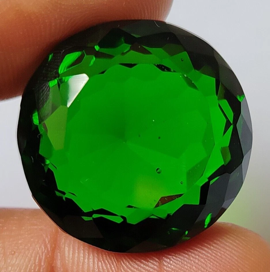 AAA+ Large Green Moldavite 73.55 Ct. Round Cut Loose Gemstone for Ring & Pendant - Image 3 of 4