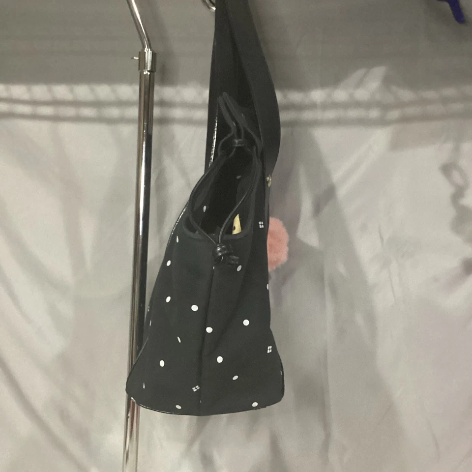 Kate Spade Vintage Black & White Polka Dot Satchel Bag EUC 88 - Image 3 of 4