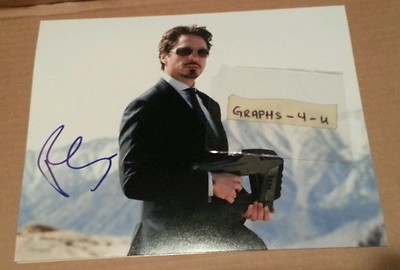 Robert Downey Jr Signed Iron Man Autograph COA Proof Charlie Chaplin d ...
