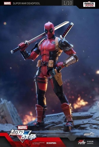 ZD Toy 1:10 Scale Marvel Super War Collection Deadpool Action Figure 7" Gift - Picture 4 of 7