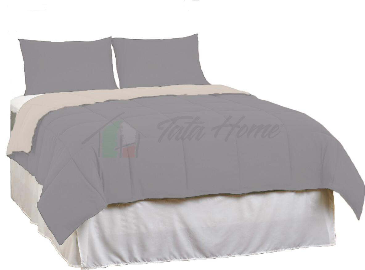 Piumino Letto Invernale in Microfibra Morbidissima da 300 gr mq Double Face Misura Letto 2 Piazze Matrimoniale cm 250x200 Colore Arancio Bordeaux Disponibile anche in altri 5 colori e 2 Misure