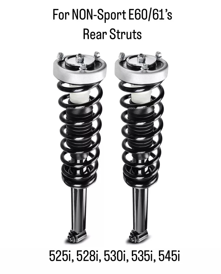 Conjunto de muelle helicoidal y puntal trasero BMW E60 X2 completo, 525i 528i 530i 535i 545i Foto 2 de 4