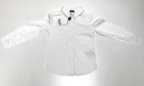 Dolce & Gabbana Boys Kids New TEXTURED BUTTON DWN DRESS SHIRT Sz 6 RTL $165  R193 | eBay