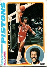 M.L. Carr - 1978-79 Topps Basketball #82 - Detroit Pistons