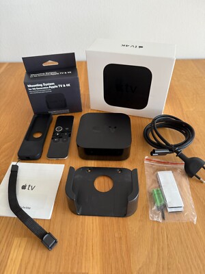 Apple TV 4K 64GB A1842 (1. Gen) inkl. Fernbedienung, Halterung und OVP