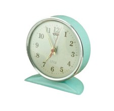 Vintage Wecker mechanisch zum Aufziehen "Weiße Taube" 70er Jahre Retro Himmel...