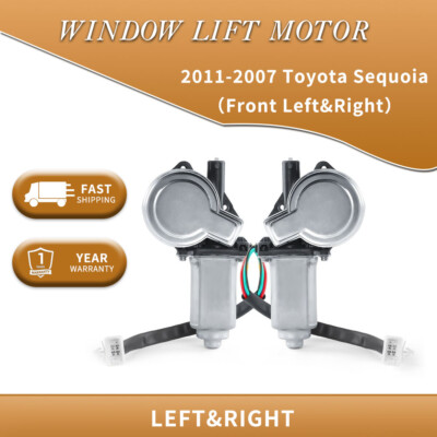 2X Window Lift Motors For 2001-2007 Toyota Sequoia Front Left And Right LH & RH