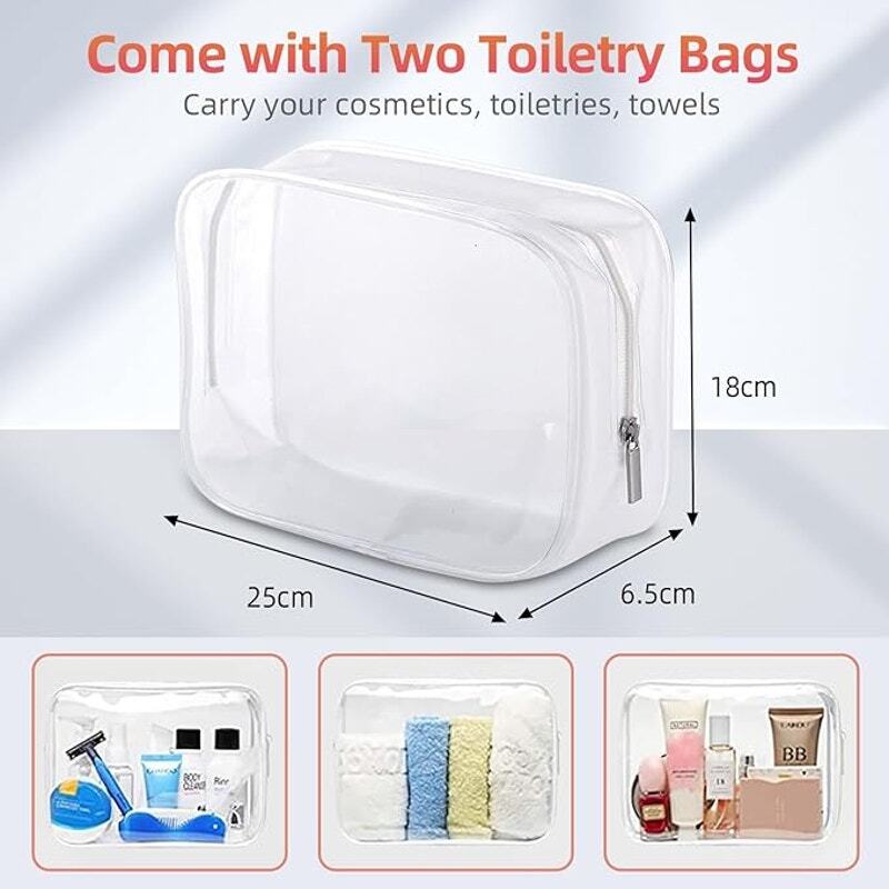 Large Quilted Travel Duffel Bag, Sports Gym Bag Weekender Overnight Bag