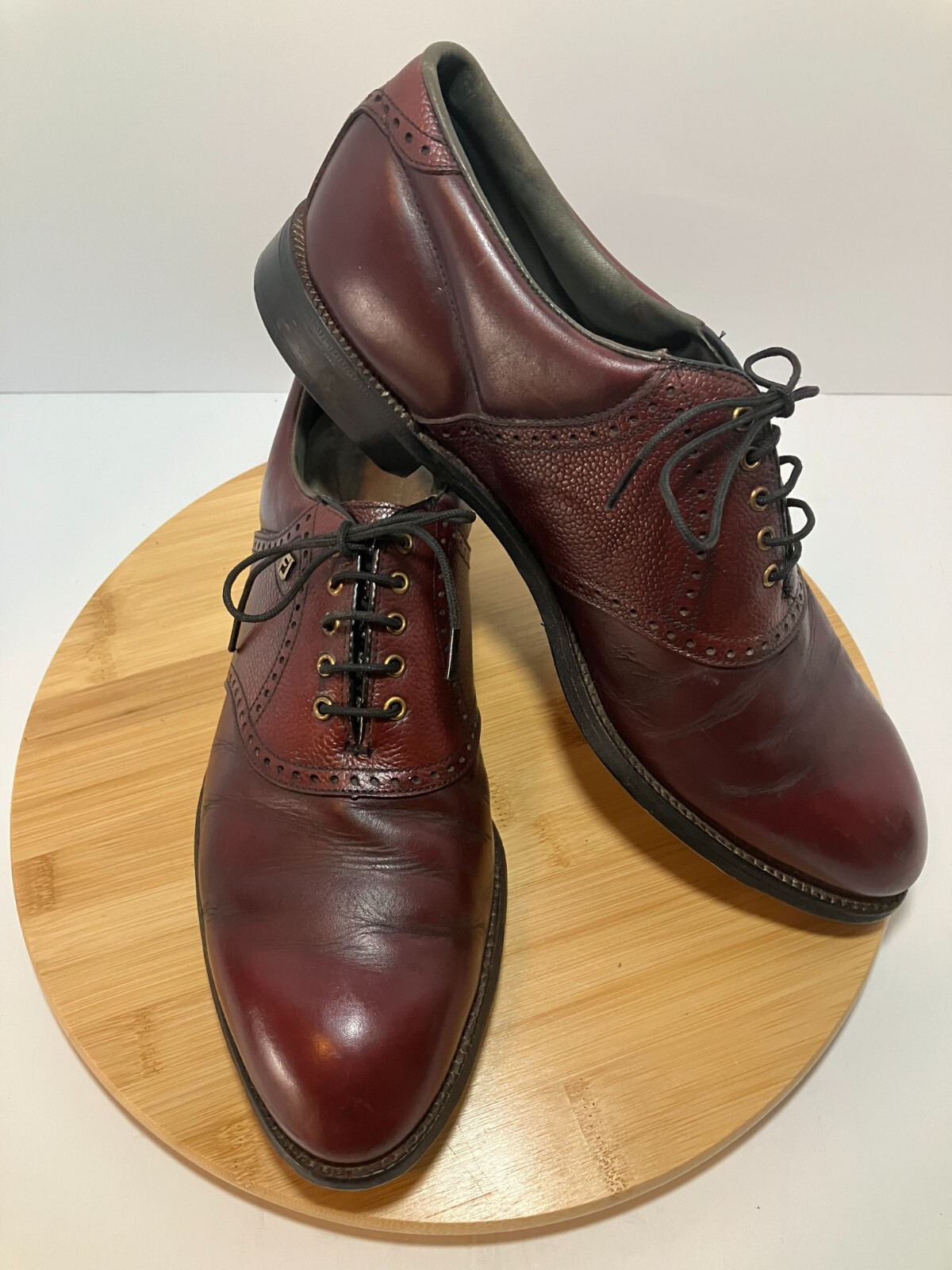 FOOTJOY VINTAGE Classics Burgundy Oxford Men's Golf SHOES METAL Spikes Size 11 C eBay