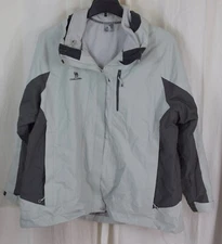 CAMEL CROWN Women's Ski Jacket Waterproof 3 in 1 Winter Jacket Grey Size 3XL