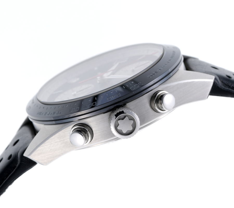 MONTBLANC TimeWalker Chronograph Automatic 119941 Black Dial SS