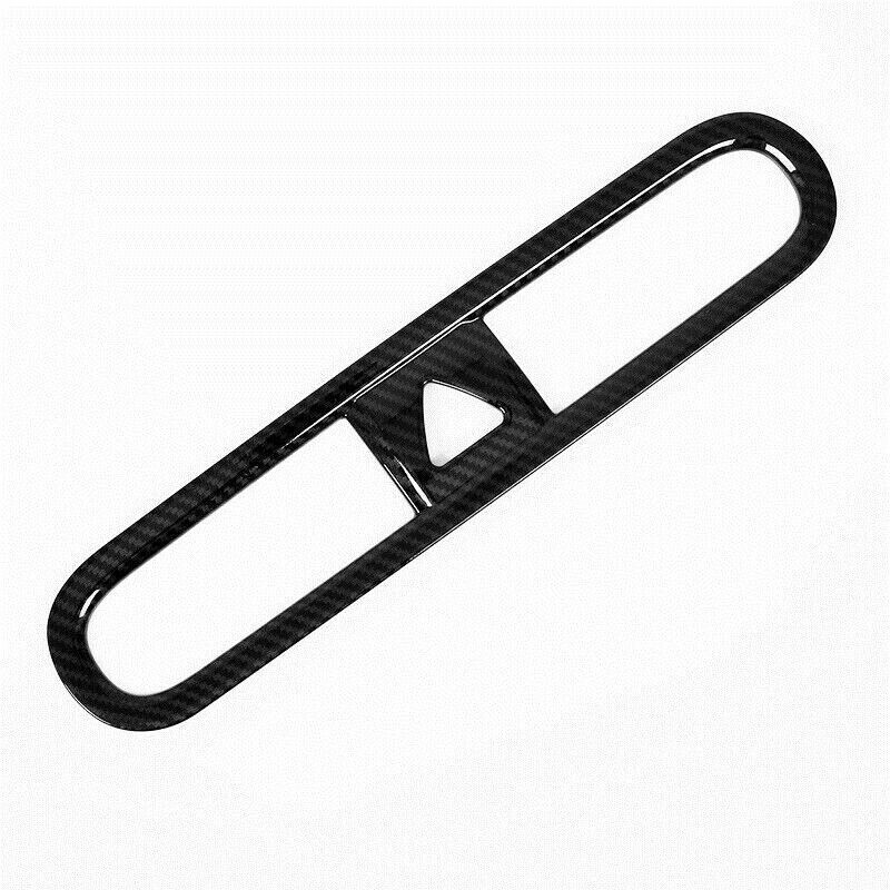For Hyundai Kona 2018-2022 Carbon Fiber Look Center Air Outlet Vent Cover Trim