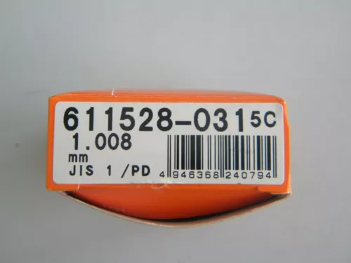 Single Steel Parallel End Gauge by Mitutoyo, Type 611528, Tol. 1, Nominal Gauge 1.008