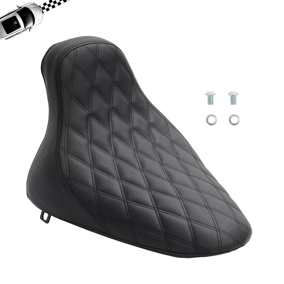Asiento de conductor solo para Harley Softail Fat Boy FXST 00-05 FLST 00-07 FLSTF 00-06 Foto 3 de 4
