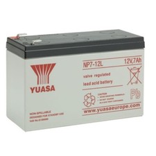 Bleigel-Akku USV-Bleiakku NP7-12L 12V 7Ah Faston 250 6,35mm Anschluß YUASA