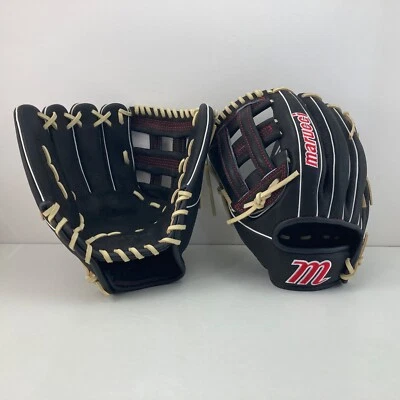 Youth Marucci Acadia Series 12 Inch MFGACM45A3 Baseball Glove Black Tan Red LHT