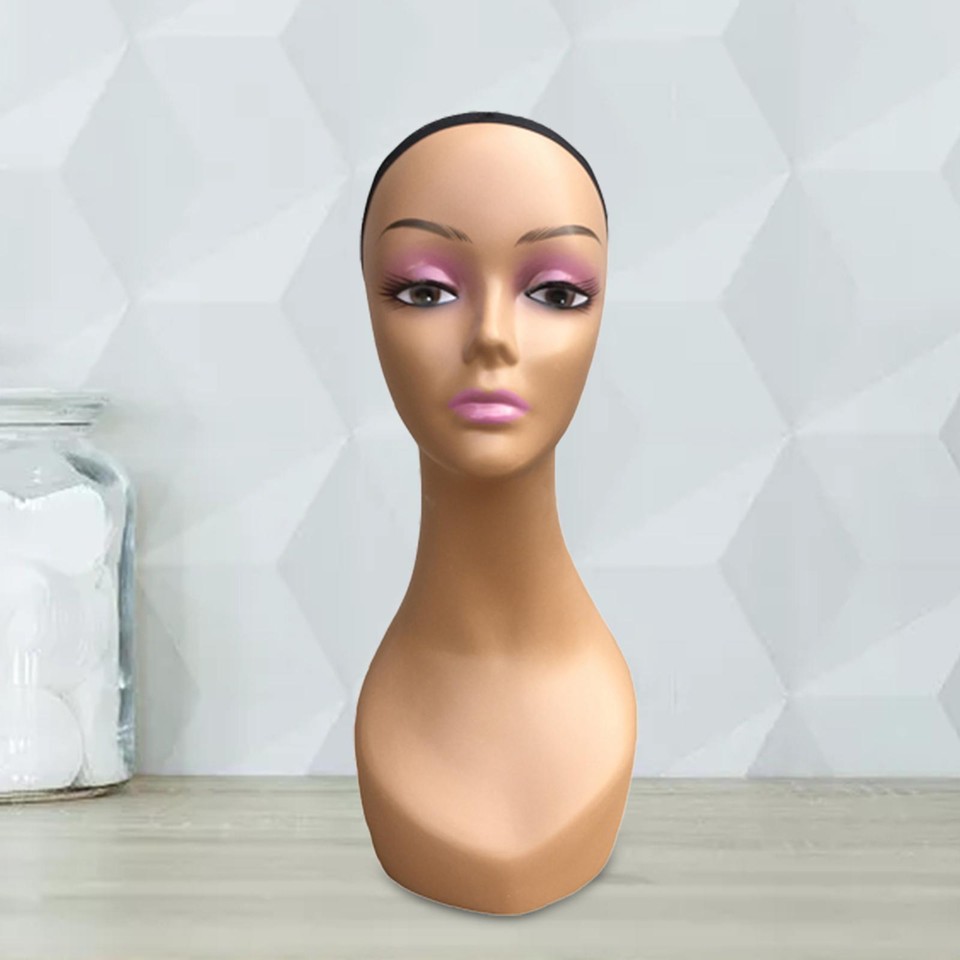 Professioneller Manikinkopf Für Kosmetik-Training – Weicher PVC-Kopf Mit Tischklemme, 28 Cm