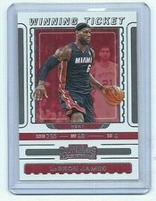 2019-20 PANINI CONTENDERS WINNING TICKET #2 BASKETBALL LeBRON JAMES LA LAKERS