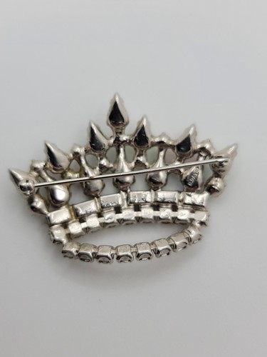 6-Vintage Strass MCM BROSCHE ANSTECKNADELN-Freeform Art/Stilisiert/Krone signiert B.David - Bild 8 von 15