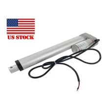 750N 12V DC Electric Linear Actuator Motor 200mm 7.8" Stroke Push Rod Silver