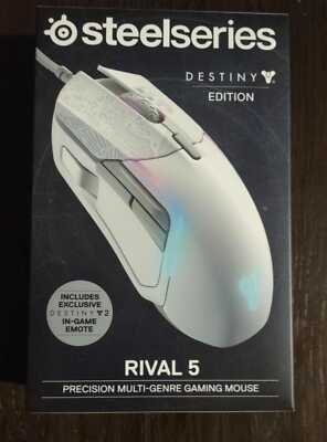 SteelSeries Rival 5: Destiny Edition Mouse with ''Viral Celebration'' emote