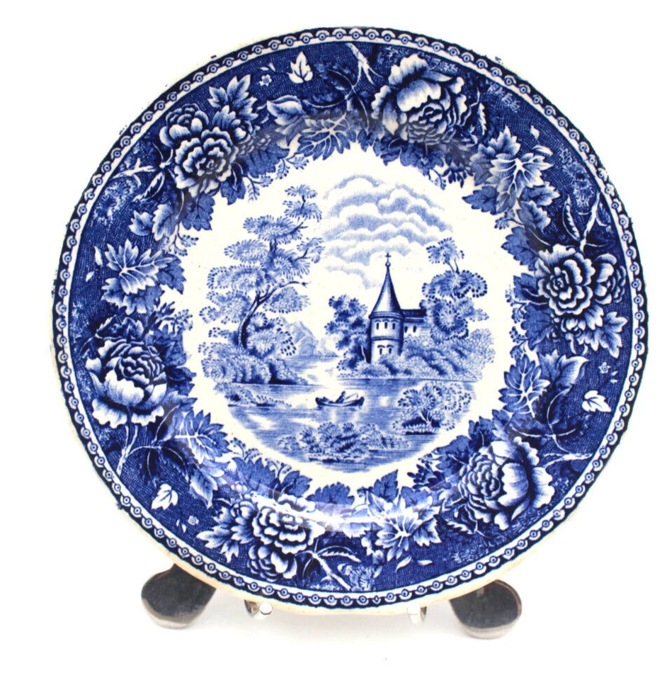 Arabia Finnland Teller 19cm Landschaft blau Maisema Dsgn Reinhard Richter