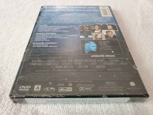S1m0ne AKA Simone 2002 DVD Al Pacino Winona Ryder Evan Rachel Wood Sci-Fi Comedy - Picture 9 of 9